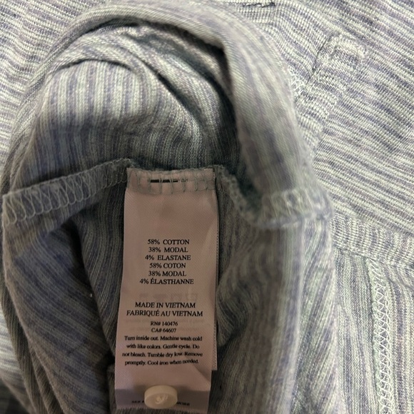 Faherty Striped Super Soft Polo Golf Shirt Classic Design - Picture 5 of 7